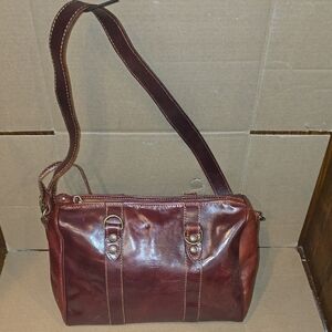 I Medici Brown Leather Shoulder Bag